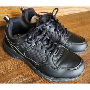 HISEA Men's Lace Up Non Slip Work Chef Shoes Memory Foam Casual Sneakers, Sz 8